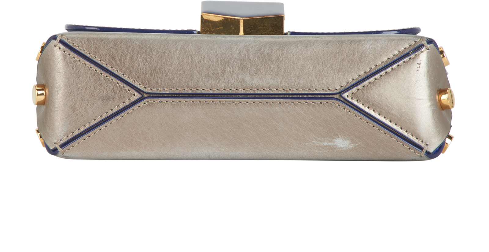Crossbody, &pound;180, Handbags, Blue/Silver, Leather, Top view